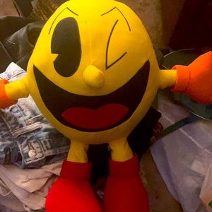 PacMan Plush Vintage Retro Nintendo